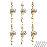 6-PCS Crystal Drawer Knobs Modern Glass Cabinet Diamond Handles .... Fixed Price $26.35.
