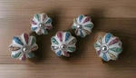 Vintage Set Hand Painted Floral Ceramic Knobs Cabinet Dresser Drawer Pulls. Fixed Price $27.30.