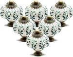 12PCS Ivory Pumpkin Knobs, Vintage Ceramic Cabinet Dresser Drawer Door. Fixed Price $52.60.