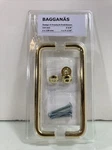 Ikea Bagganas 5-5/8" 143MM Cabinet Handle Pulls Pair 2 Pack Brass Free Shipping. Fixed Price $9.00.