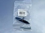 Atlas 2.58" Black Modern Oval Knob Hardware Handle 278-BL Nip. Fixed Price $26.50.