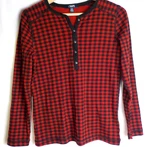 Chaps Cabin Check Long Sleeve Top Women's Size (1866-26). Fixed Price $11.99.