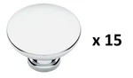 *lot Of 15* Liberty Pierce 1-3/8 In. (35 Mm) Modern Polished Chrome Cabinet Knob. Fixed Price $32.99.