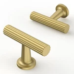 10 Pack Brushed Gold Cabinet Knobs Single Hole Pulls Round Kitchen Ca.... Fixed Price $36.11.
