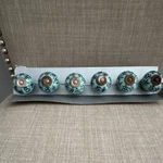 Set Of 6 Vintage Style Light Blue Ceramic Round Cabinet Knobs. Fixed Price $15.00.