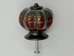 Ceramic Glazed Cabinet Handles Knobs Pulls Decorative Pumpkin Shape Set Of 7. Fixed Price $23.98.