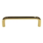 Belwith Wire Pulls Polished Brass 4" Ctr. Cabinet Handle PW355-3. Fixed Price $5.60.