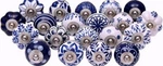 Lot 30 Pc Painted Colorful Ceramic Cabinet Knobs Pulls Drawer Door Handles. Fixed Price $51.44.