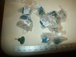 13 New Old Stock Amerock Cabinet Pulls Handles #217HGR Green Porcelain 1" Long. Fixed Price $19.99.
