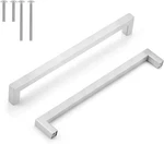 Gobrico 15 Pack Square Cabinet Pulls Brushed Nickel Door Knobs 10" Hole Center. Fixed Price $12.96.
