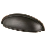 Berenson 7876 Bronze Vibrato 3" Center Cup Cabinet Pull. Fixed Price $12.11.