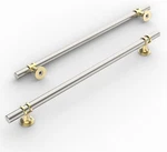 Gold & Brushed Satin Nickel 10IN (254MM) Drawer Handle Cabinet Pulls (10PCS). Fixed Price $59.97.