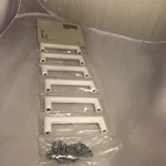 Ikea 6 White Drawer Pulls Marcus Arvonen 1/4 Nip With Screws. Fixed Price $15.00.