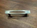 Vintage Ajax Mid Century Nordic Modern Chrome Drawer Pull Handle - 3 Centers. Fixed Price $15.00.