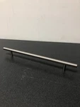 12" Bar Cabinet Pull With 9" Center To Satin Nickel Finish. Fixed Price $10.68.