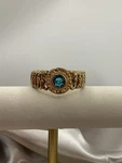 Antique 1907 Pitman Keeler The American Queen Expansion Bracelet Gold Plate. Fixed Price $325.00.