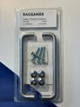 Ikea Bagganas 5-5/8" Cabinet Handle Pulls Pair New 143MM. Fixed Price $19.99.