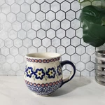 Manufaktura Boleslawcu Poland Blue Flower Polish Bubble Pot Belly Mug 16OZ. Fixed Price $35.91.