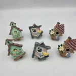 6 Poly Resin 3D Birdhouse Drawer Pulls Cabinet Handles Knobs Multicolor. Fixed Price $19.99.