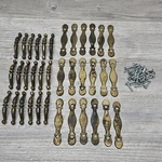 Lot Of 18 Vtg 2 Pc Cabinet Drawer Door Handle Pull Stewart Warner Dc 80907 Bs. Fixed Price $27.99.