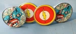 Set Of Marvel & Dc Comics Cabinet Knobs 1 Captain American Flash -new. Fixed Price $12.95.