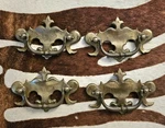 Vintage Baroque Solid Brass Kbc Keeler Colonial Batwing Drawer Pull K12026 Set 4. Fixed Price $40.00.