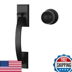 Goldenwarm Front Door Handle: Black, Exterior, Single Cylinder, Adjustable Latch. Fixed Price $99.38.