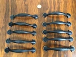 Ten (10) Vintage Liberty Black & Copper Kitchen Dresser Drawer Pulls Knobs. Fixed Price $14.75.
