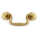 Belwith Keeler Manor House Polished Brass Solid 3"CC Swing Bail Pull K15. Fixed Price $14.98.