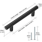 Probrico Kitchen Black Cabinet Pulls Drawer Handles 6 Pack. Fixed Price $19.99.