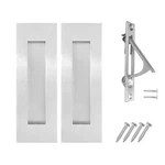 Pocket Door Pull Edge Set Brushed Nickel, 6INCH Handles Hardware Lat.... Fixed Price $39.14.