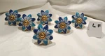 Hand-painted Multi-flower Ceramic Knobs (6 Pack) Floral Furniture Pulls.. Fixed Price $20.00.