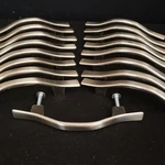 Lot Of 17 Hickory Hardware P135 3-INCH Cavalier Drawer Pulls Satin Nickel. Fixed Price $24.95.