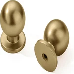 Khtumeware 30 Pack Gold Cabinet Knobs - 1 Inch Round Brushed Brass Kitchen. Fixed Price $81.65.