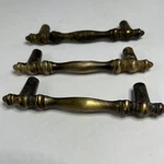 8 Amerock Antique Brass Carriage House Drawer Pull Handle 3" Mcm. Fixed Price $24.00.