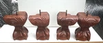 BC08 Furniture Feet Chair Ottoman Cabinet Sofa Ball Claw Cherry Fin 7" 4 Legs. Fixed Price $44.95.