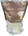 Allen + Roth Cabinet Knobs Clear Diamond Shape & Soft Gold Finish 10 Count New. Fixed Price $16.29.