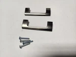 Pair Of Amerock BP55364GPH Riva Graphite Finish Pulls 3" Hole Centers. Fixed Price $17.99.