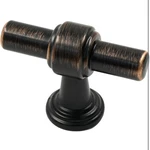 Alzassbg 10 Pack Oil Rubbed Bronze Cabinet T-knobs 1.9" Pulls New Open Box. Fixed Price $14.99.