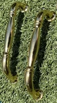 Stanley Brass Cabinet Drawer Pull Handles 4 Center Set Of 2 Nos. Fixed Price $23.80.