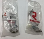 2 Pack - Richelieu BP970019530 Classic Metal Ceramic Handle Pull Brushed Nickel. Fixed Price $11.99.