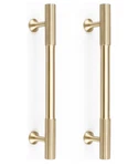 4PCS Solid Brass Gold Cabinet Pulls, 5-INCH Hole Centers For Kitchen Cupboard.... Fixed Price $19.50.