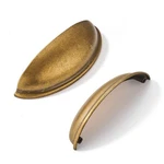 Khtumeware 10 Pack 4" Drawer Pulls Antique Brass Cabinet Cup Kitchen Ha.... Fixed Price $45.16.