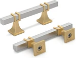 30 Pack 3" Brushed Nickel & Gold Cabinet Pulls For Kitchen Dresser Drawers. Fixed Price $100.99.