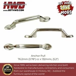 Handle Pull Knob Kitchen Bathroom Cabinet Hardware Brushed Nickel 3" C/c Anchor. Fixed Price $43.22.