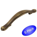 *5 Pack* Cosmas Cabinet Hardware Brushed Antique Brass Handle Pulls #8816BAB. Fixed Price $9.30.