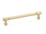 Set Of 6) Emtek 86689US4 Jasper 6" Bar Cabinet Pull Satin Brass Finish. Fixed Price $108.87.