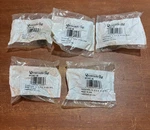 5 Amerock Bp 3467-AE Knobs With Screws Brass 1" Diameter. Fixed Price $10.00.