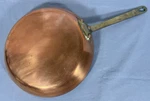 Williams Sonoma France Copper Vintage Fry Pan Skillet Brass Handle 10.5. Fixed Price $119.87.