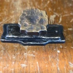 Vintage Amerock Pioneer Antique Brass Cabinet Knob W 3" Backplate BP204-AB Nos. Fixed Price $33.90.